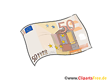 Clipart Fünfzig-Euro-Schein