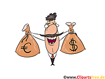 Euro Dollar Wechselkurs Clip Art, Bild, Cartoon, Comic, Illustration, Grafik kostenlos
