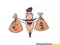 Euro Dollar Wechselkurs Clip Art, Bild, Cartoon, Comic, Illustration, Grafik kostenlos
