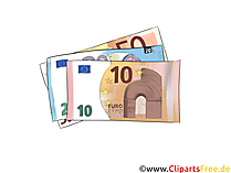 Euroscheine Illustration, Bild, Grafik