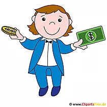 Geld machen - Clipart kostenlos
