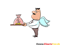 Kreditgeber Clip Art, Bild, Cartoon, Comic, Illustration, Grafik kostenlos