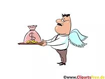 Kreditgeber Clip Art, Bild, Cartoon, Comic, Illustration, Grafik kostenlos
