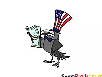 USA Dollars Clip Art, Bild, Cartoon, Comic, Illustration, Grafik kostenlos