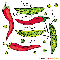 Grüne Erbsen Bild - Cliparts
