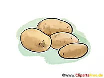 Kartoffeln, Ernte Clipart, Illustration, Bild