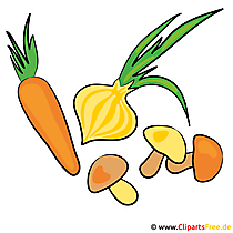 Lauch, Möhren, Pilze - Gemüse Bilder gratis