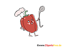 Paprika Clip Art, Illustration, Bild, Cartoon
