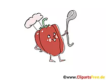 Paprika Clip Art, Illustration, Bild, Cartoon
