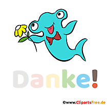 Danke witzige Danksagungskarte als animiertes Gif