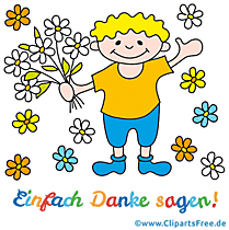 Witzige Dankeschön Karte animiert