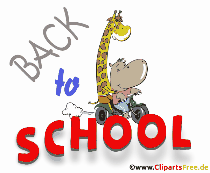 Back to School lustige Gif-Animation zum Thema Einschulung