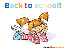 Englisch Zurück in die Schule Gif-Animation