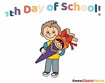 First Day of School animierte Grußkarte auf Englisch