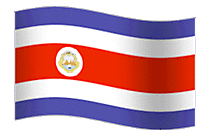 Costa Rica Flagge Gif animated