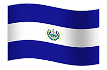 El Salvador Flagge Gif animated