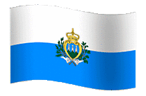 San Marino Fahne Gif Animation