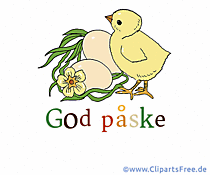 E-Karte Frohe Ostern auf Dänisch