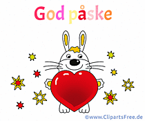 Frohe Ostern auf Dänisch - Bilder für Soziale Netzwerke