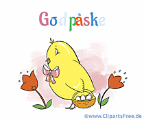 Frohe Ostern auf Dänisch Bild