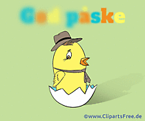 Frohe Ostern Gruss auf Dänisch