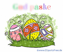 Glückwunschkarte mit Ostereiern Gif-Bild