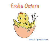 Frohe Ostern auf Deutsch animiertes Gif