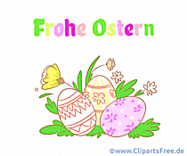 Frohe Ostern auf Deutsch Bild