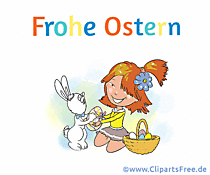 Frohe Ostern auf Deutsch Gif, Bild, Cartoon
