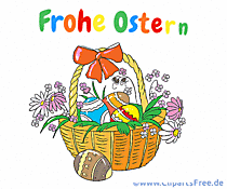 Frohe Ostern Glückwunsch auf Deutsch