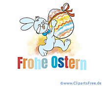 Frohe Ostern Glückwunschkarte auf Deutsch