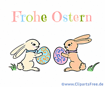 Gif-Animation Frohe Ostern auf Deutsch