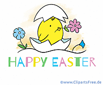 Animationskarte zu Ostern auf Englisch