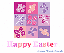 Frohe Ostern auf Englisch schöne Glückwunschkarte