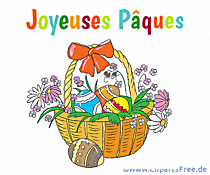 Animiertes Bild zu Ostern auf Französisch