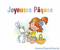 Frohe Ostern Glückwunschkarte als Gif-Animation