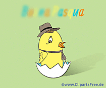 Gif Animation zu Ostern auf Italienisch