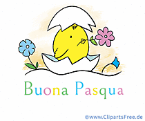 Schönes Bild zu Ostern auf Italienisch