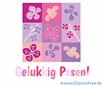 Frohe Ostern auf Niederländisch Gif-Animation