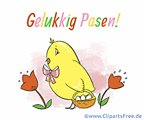 Frohe Ostern auf Niederländisch Gif-Bild