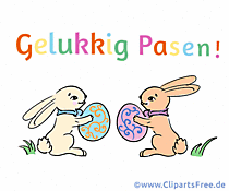Gelukkig Pasen ist Frohe Ostern auf Niederländisch