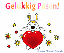 Gif-Animation Frohe Ostern auf Niederländisch