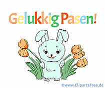 Gif Frohe Ostern auf Niederländisch