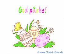 E-Karte Frohe Ostern auf Norwegisch