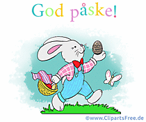 Frohe Ostern auf Norwegisch Clipart im Gif-Format
