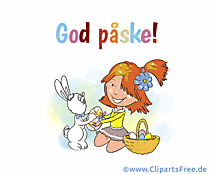 Frohe Ostern auf Norwegisch schöne Glückwunschkarte