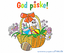 Glückwunsch zu Ostern auf Norwegisch