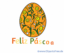 Anibild Frohe Ostern auf Portugiesisch
