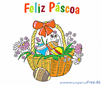 E-Card Frohe Ostern auf Portugiesisch