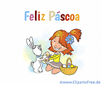 Gif-Bild Frohe Ostern auf Portugiesisch